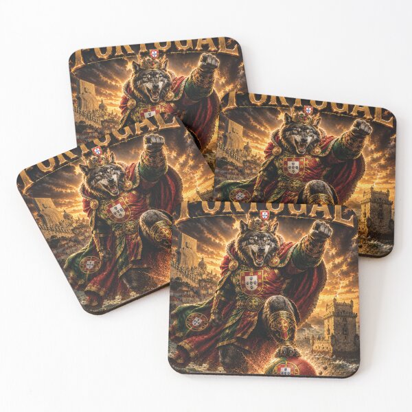 Item preview, Portugal Lusitanian Wolf King | World Cup Warriors 2026 Fan Art designed and sold by batcoprod.