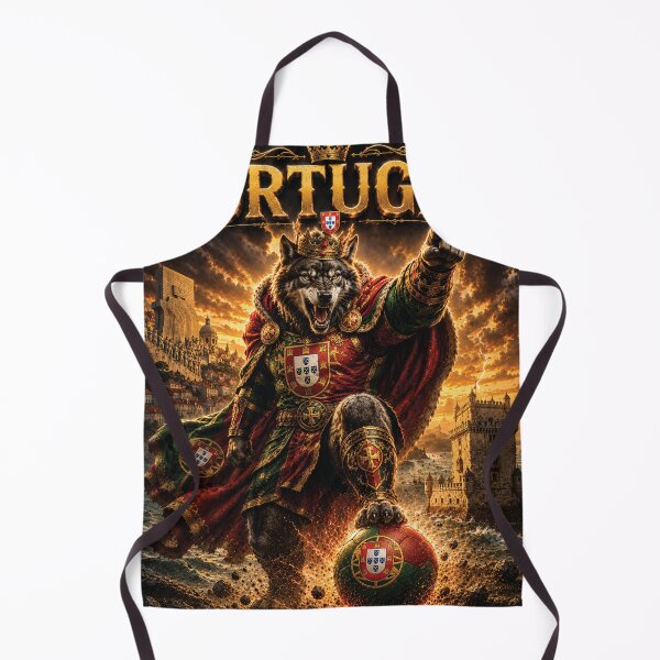 Item preview, Portugal Lusitanian Wolf King | World Cup Warriors 2026 Fan Art designed and sold by batcoprod.