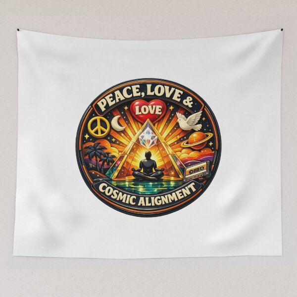 Item preview, Peace Love Cosmic Alignment Vibes designed and sold by Dresut.