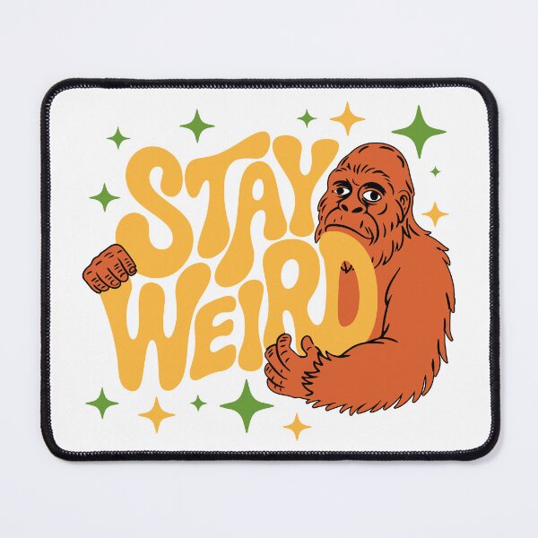 Item preview, Stay Weird Bigfoot Retro Design designed and sold by DamenGphix.