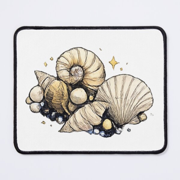Item preview, Coastal Seashell Collection Illustration designed and sold by GoldenPetalAma.