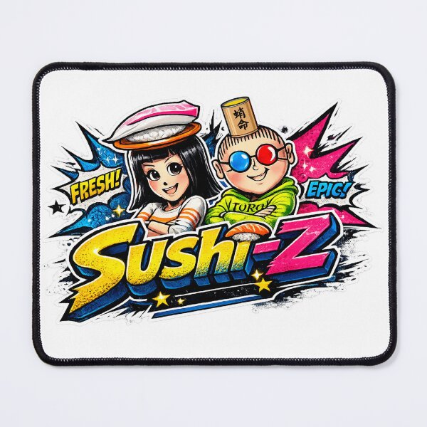 Item preview, Sushi-Z: The Fresh & Epic Vibe You Need designed and sold by Surreal Characters & Cute Pups.
