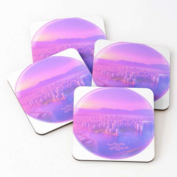 Item preview, Futuristic City in Neon Bubble | Cyberpunk Skyline Aesthetic Art designed and sold by Lifehackerplus1.