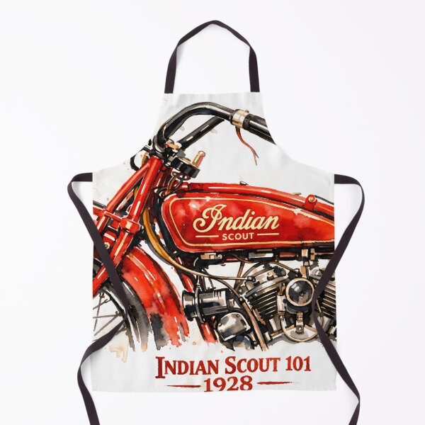 Item preview, 1928 Indian Scout 101 Vintage Classic Motorcycle Watercolor Edition  designed and sold by EdGraphy.