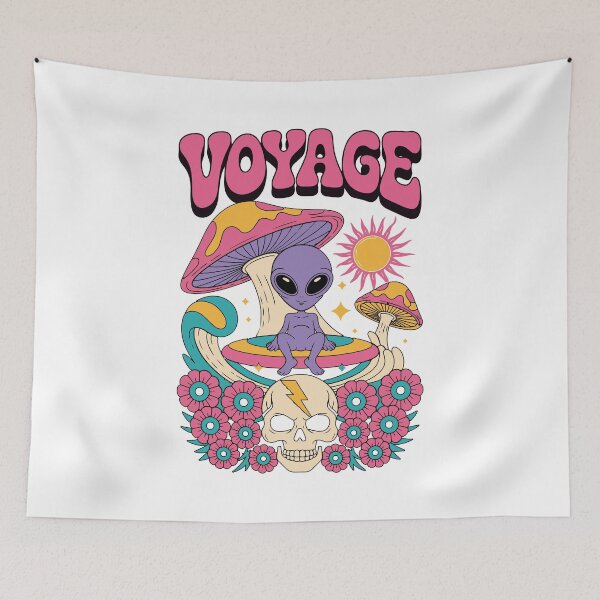 Item preview, Voyage Psychedelic Alien Mushroom designed and sold by DamenGphix.