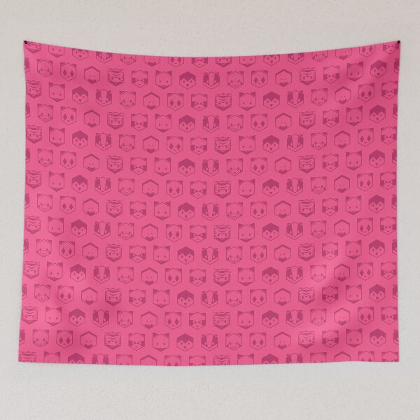 Item preview, Honeycomb Animals Pink - Dark designed and sold by animinimal.