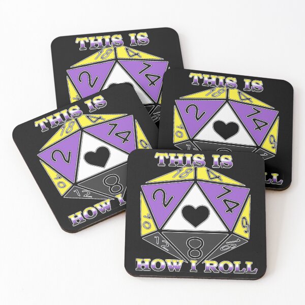 Item preview, How I Roll - Non-Binary designed and sold by emberkyrlee.