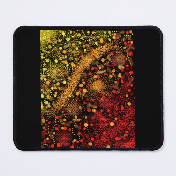 Item preview, Explosion Entropy - Abstract Red, Orange, and Yellow Patterns on a Black Background - Dynamic Digital Art - Decoration, Fashion & Gifts designed and sold by Pk-Gn-  /(°^°)\.