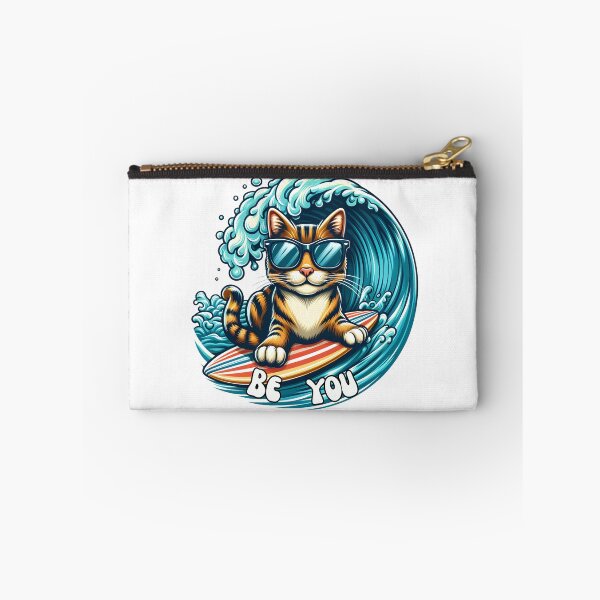 Item preview, Cute Surfing Cat Be You Retro Summer Beach designed and sold by MagySale.