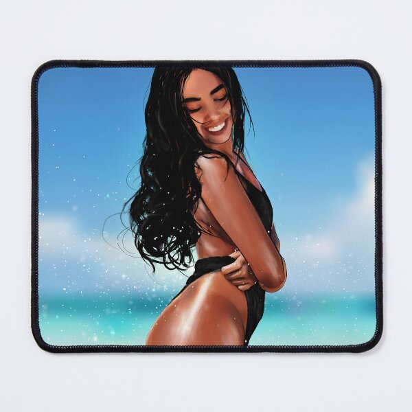 Item preview, Summer Girl Portrait Blurred Illustration Ink designed and sold by jisodesign.