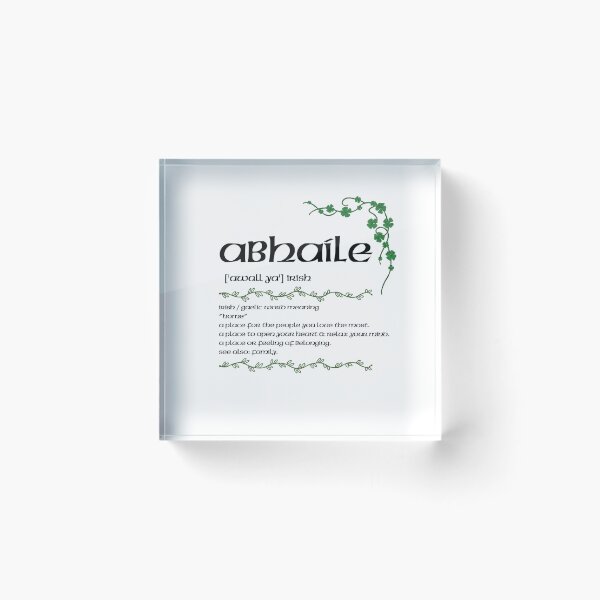 Item preview, Abhaile – Irish Gaelic Word Definition Print, Home Quote Art designed and sold by heartofireland.