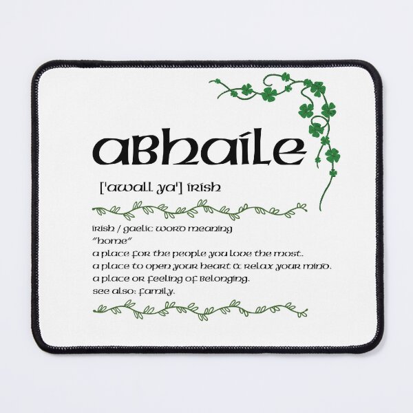 Item preview, Abhaile – Irish Gaelic Word Definition Print, Home Quote Art designed and sold by heartofireland.