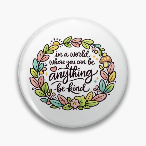 Item preview, In A World Where You Can Be Anything Be Kind designed and sold by LuveraxArt.