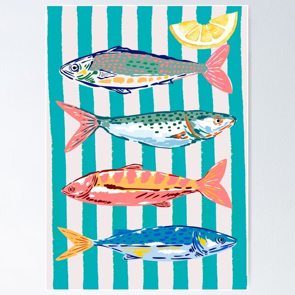 Item preview,  Retro Vintage Sardines Europe Summer designed and sold by erozzz.
