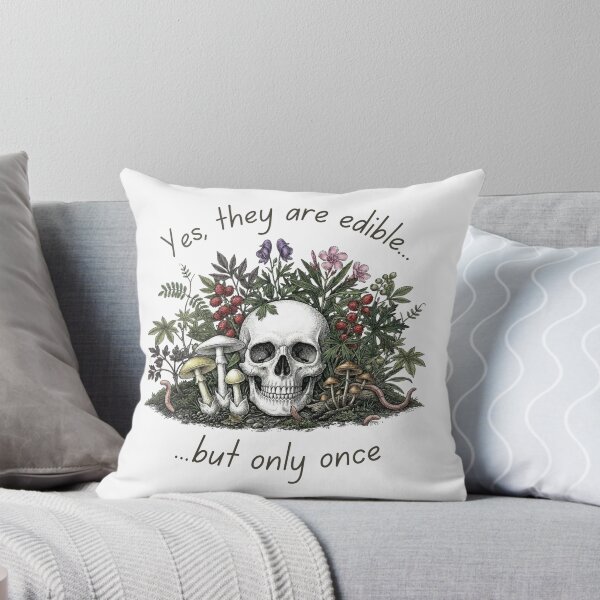 Item preview, Green Witch Poison Garden Skull and Mushrooms designed and sold by DsTeesApparel.