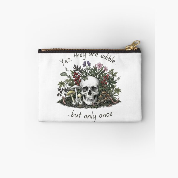 Item preview, Green Witch Poison Garden Skull and Mushrooms designed and sold by DsTeesApparel.