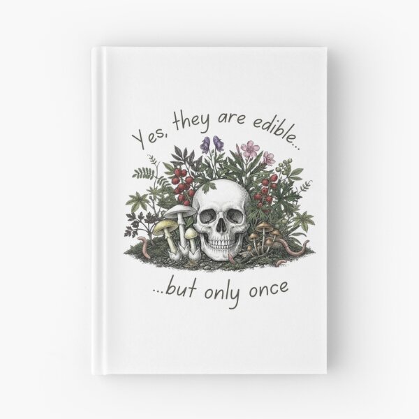 Item preview, Green Witch Poison Garden Skull and Mushrooms designed and sold by DsTeesApparel.