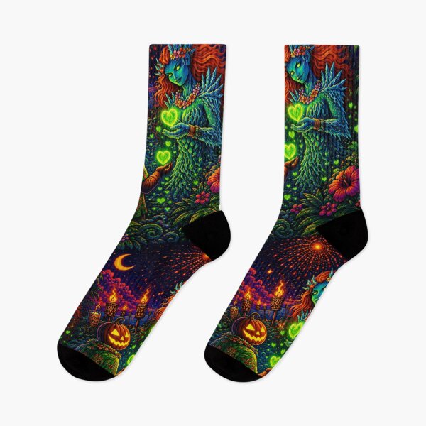 Item preview, Headless Horseman & Tiki Goddess – Retro Fantasy Tropical Art designed and sold by TheHorsemanRidesAgain.