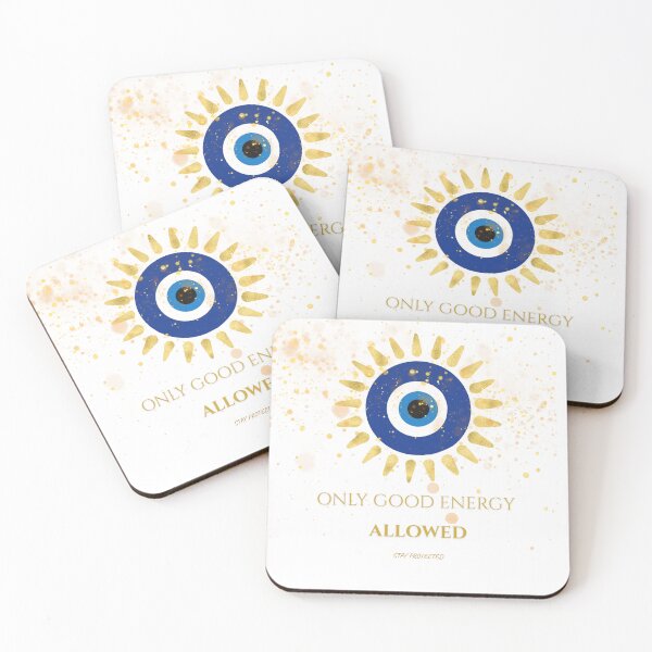 Item preview, Evil Eye Only Good Energy Allowed Art designed and sold by AetherNest by Alicia Jia Dong.