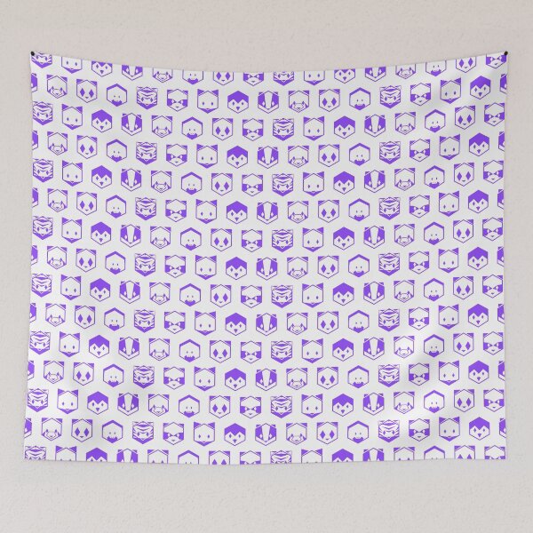 Item preview, Honeycomb Animals Purple designed and sold by animinimal.