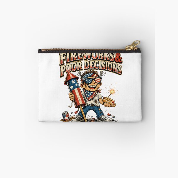Item preview, 4th of July Funny T-Shirt — Fireworks Poor Decisions designed and sold by CerealBoxInk.