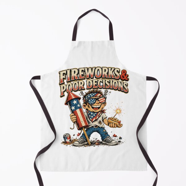 Item preview, 4th of July Funny T-Shirt — Fireworks Poor Decisions designed and sold by CerealBoxInk.