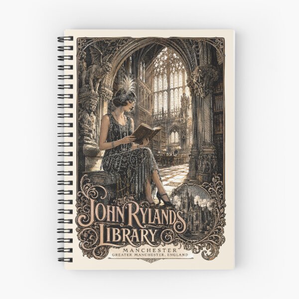 Item preview, John Rylands Library, Manchester, England [Wood Engraving] designed and sold by elektronen.