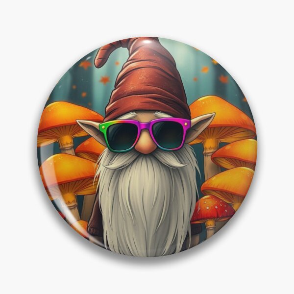 Item preview, Orange mushroom Glasses gnome  designed and sold by Cottageshop.