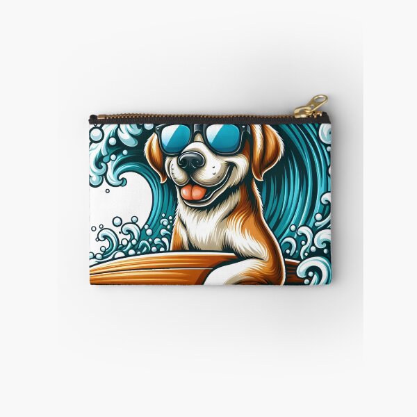 Item preview, Cute Surfing Dog Be Calm Retro Summer Beach designed and sold by MagySale.