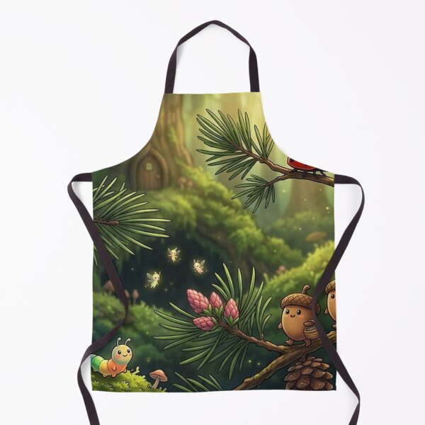 Item preview, Whimsical Woodland Forest Friends Art Print designed and sold by AirCrayons27.