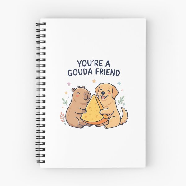 Item preview, You're A Gouda Friend Capybara And Dog designed and sold by laughingshirts.