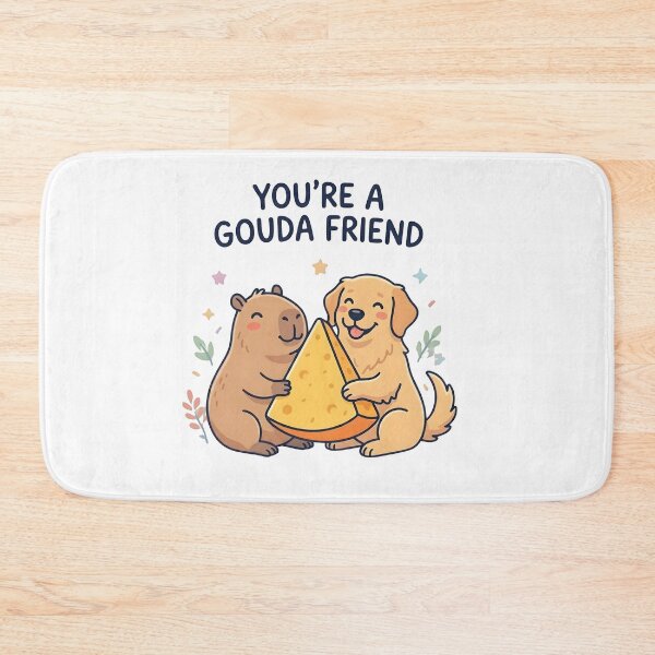 Item preview, You're A Gouda Friend Capybara And Dog designed and sold by laughingshirts.