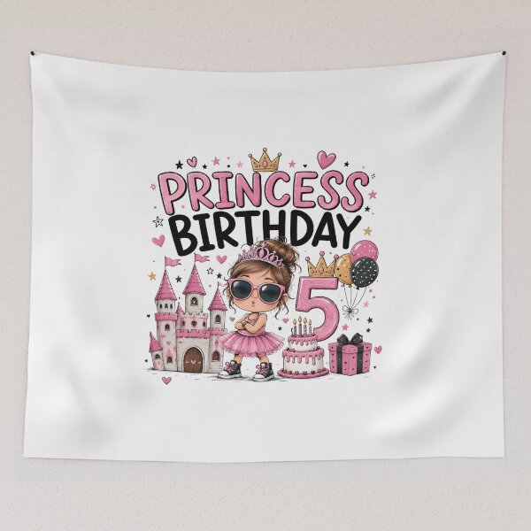 Item preview, Funny Princess Birthday Girl Shirt – Sassy 5 Year Old Queen Party Design designed and sold by thBirthday.