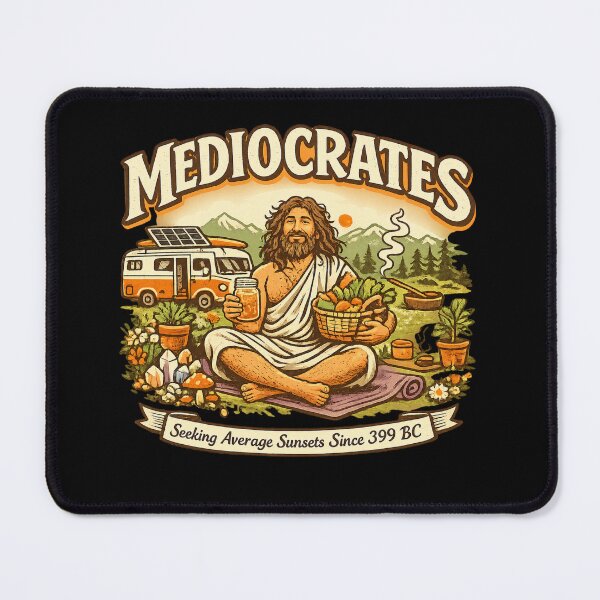 Item preview, Hippie Philosopher Mediocrates designed and sold by HiPatti.