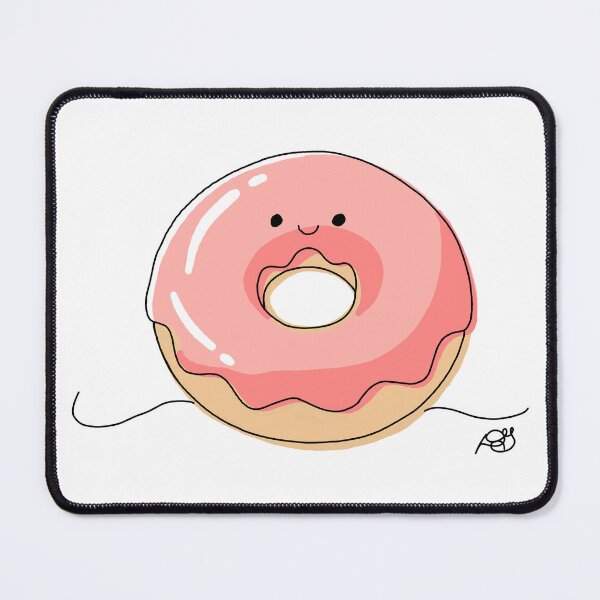 Item preview, Pink Donut Colour Art Print designed and sold by Evil B Creative.