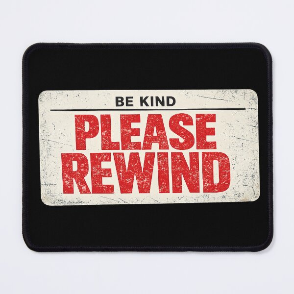 Item preview, Be Kind Please Rewind – Vintage VHS Rental Sticker Shirt designed and sold by DiamondSkyShirt.