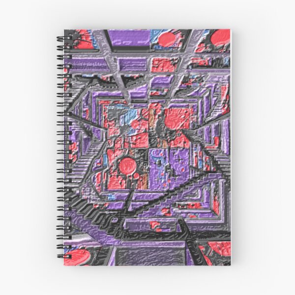 Item preview, cosmic noise labyrinth leather colorful geometric abstract design designed and sold by SmashingDeals.