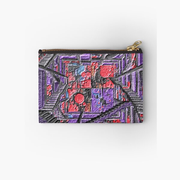 Item preview, cosmic noise labyrinth leather colorful geometric abstract design designed and sold by SmashingDeals.