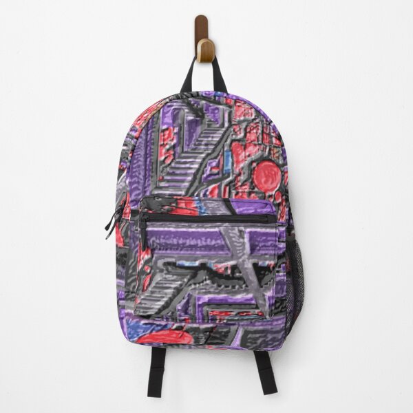 Item preview, cosmic noise labyrinth leather colorful geometric abstract design designed and sold by SmashingDeals.