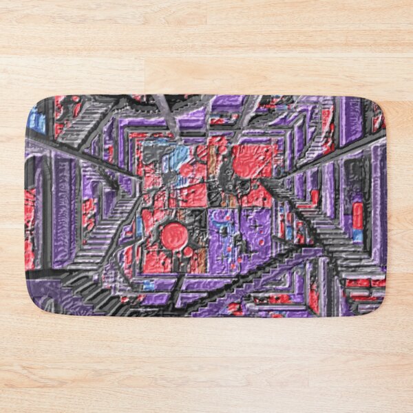 Item preview, cosmic noise labyrinth leather colorful geometric abstract design designed and sold by SmashingDeals.