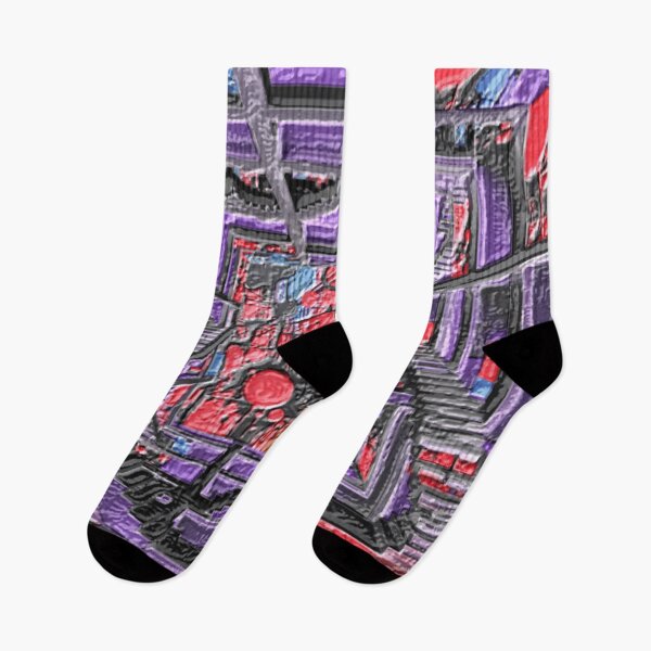 Item preview, cosmic noise labyrinth leather colorful geometric abstract design designed and sold by SmashingDeals.