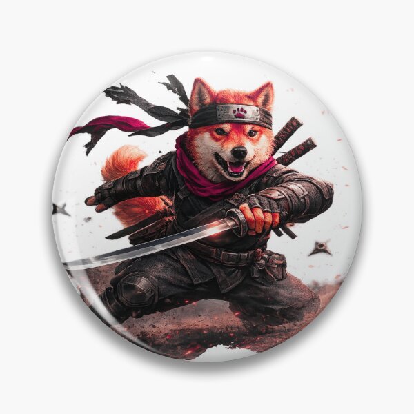 Item preview, Shadow Paw Ninja Dog | Samurai Shiba Inu Warrior Art designed and sold by WhatASunShine.