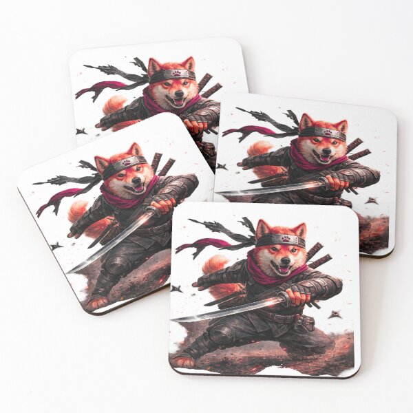 Item preview, Shadow Paw Ninja Dog | Samurai Shiba Inu Warrior Art designed and sold by WhatASunShine.