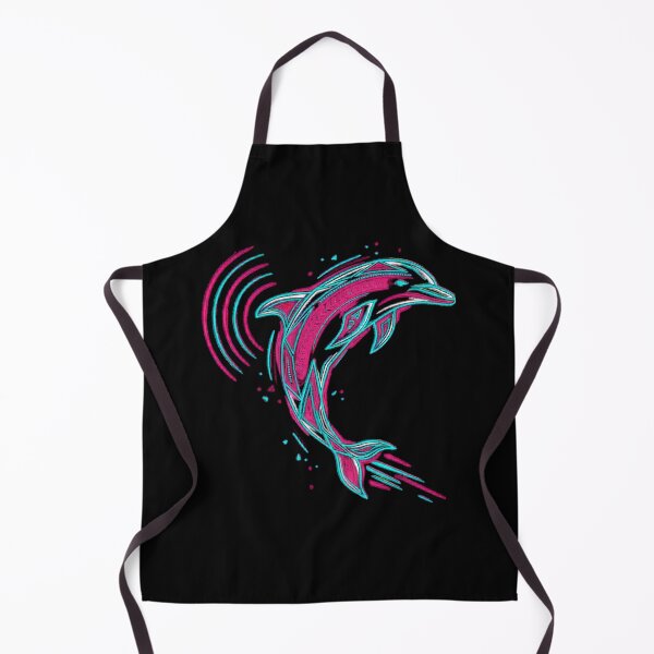 Item preview, Neon Tribal Dolphin Wave Energy designed and sold by SoftStyleStudio ⭐⭐⭐.