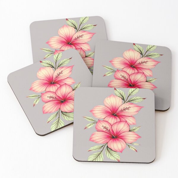 Artikelvorschau, Vintage Hibiskus-Skizze entworfen und verkauft von ViaARTfactory.