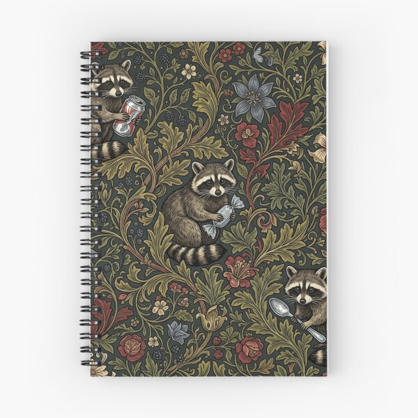 Item preview, Raccoon William Morris Vintage Botanical Tapestry designed and sold by Retro Mood Co.