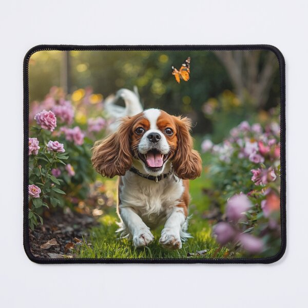 Item preview, Cavalier King Charles in the garden. designed and sold by VéVé's Place.