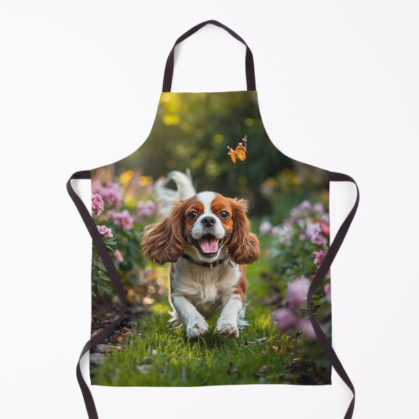 Item preview, Cavalier King Charles in the garden. designed and sold by VéVé's Place.