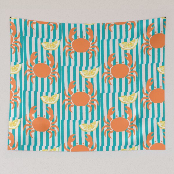 Item preview,    Retro Vintage Crab Europe Summer designed and sold by erozzz.