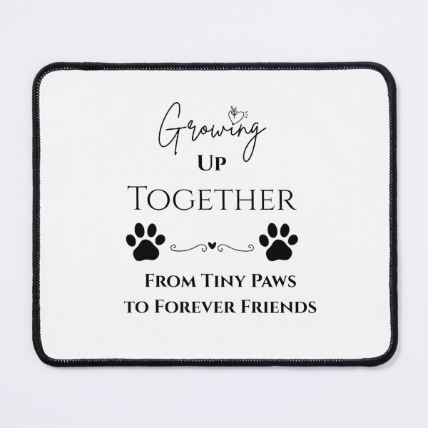 Item preview, Growing Up Together | Dog Lover T-Shirt | From Tiny Paws to Forever Friends designed and sold by PersonaCrafts.
